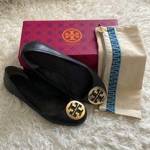 TORY BURCH Reva Ballet (size 9.5us) 100% Authentic 🖤💛🖤💛🖤💛🖤💛🖤